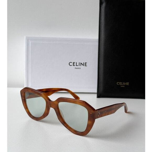 NEW Celine CL40046U Photochromic Sunglasses in Brown Green - Picture 1 of 5
